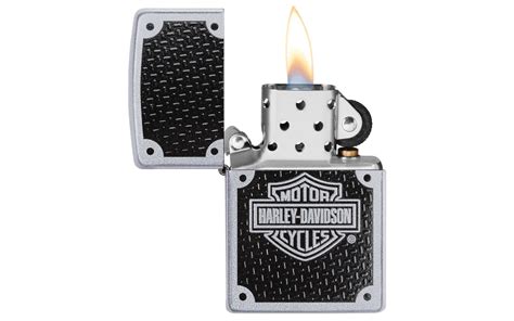 Zippo Harley Davidson Carbon Fiber Satin Chrome Windproof Pocket