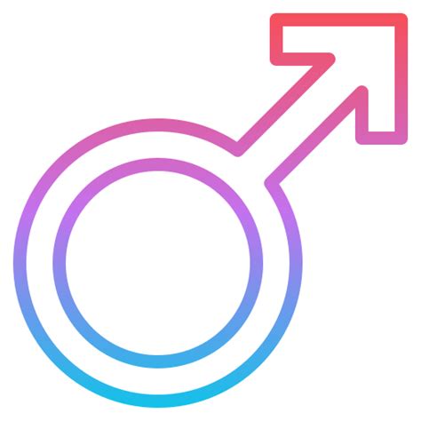 Male Gender Iconixar Gradient Icon