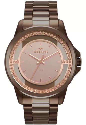 Reloj Technos St Moritz para mujer color marrón 2039cj4j MercadoLibre