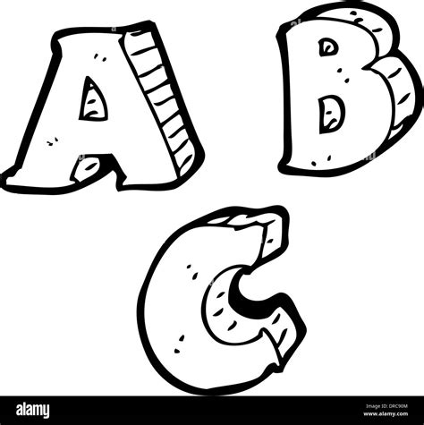 cartoon ABC letters Stock Vector Image & Art - Alamy