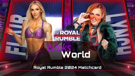 Wwe 2k24 Royal Rumble Matchcard Youtube