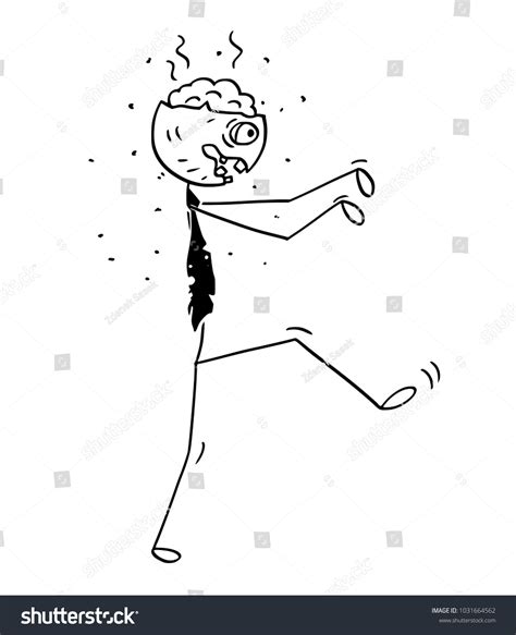 Cartoon Stick Man Drawing Conceptual Illustration Stock Vector (Royalty Free) 1031664562 ...