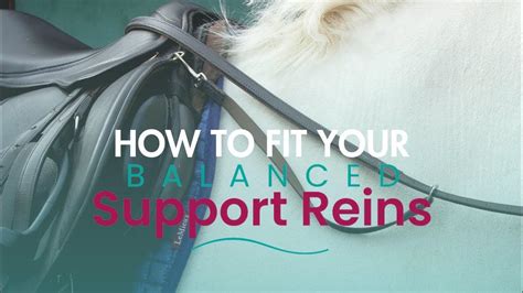 Balance Support Reins Fitting Guide Master The Perfect Fit Youtube