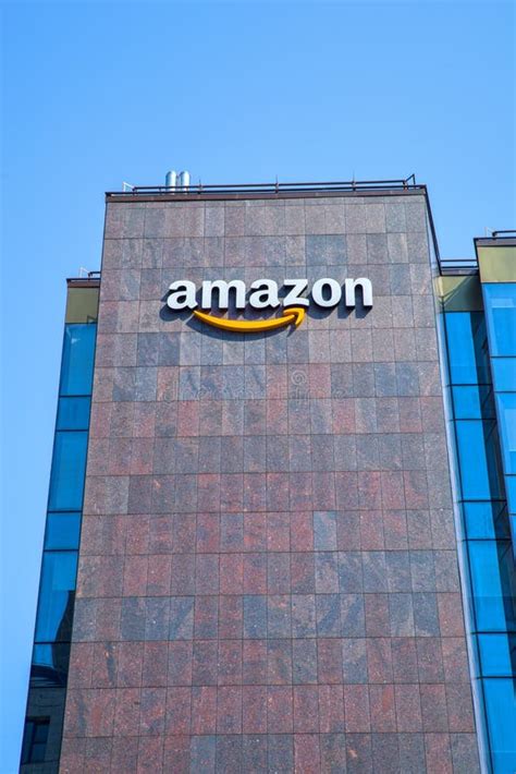 Amazon Company Logo on Office Building Editorial Image - Image of