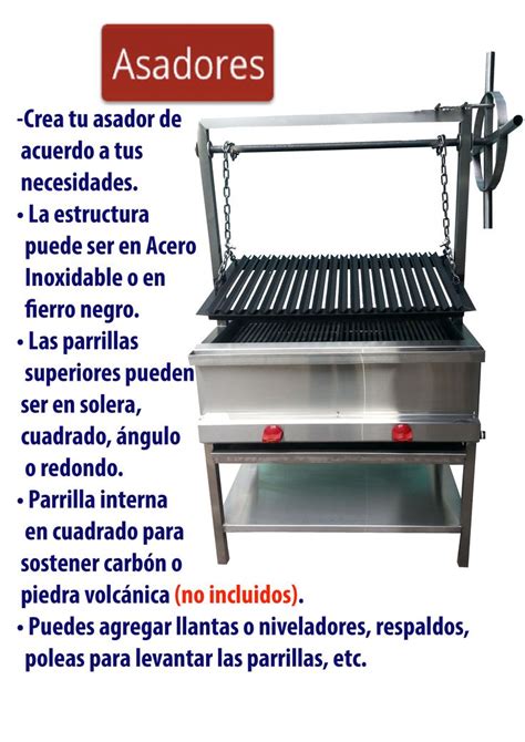 Asadores En Acero Inox Alakarta