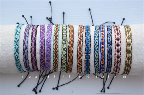 Handgewebte Armbänder aus Kolumbien ägyptischen Webstuhl Etsy