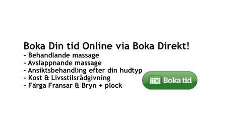 Boka Din Tid Online Via Boka Direkt Infobild