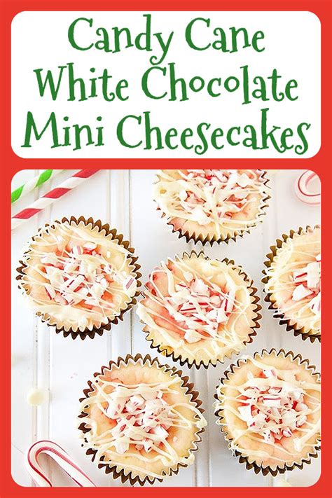 Candy Cane White Chocolate Mini Cheesecakes Recipe Cooking With Ruthie