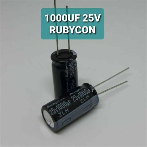 Jual Elko 1000uf 25v Elco 1000uf25v Rubycon Original Shopee Indonesia