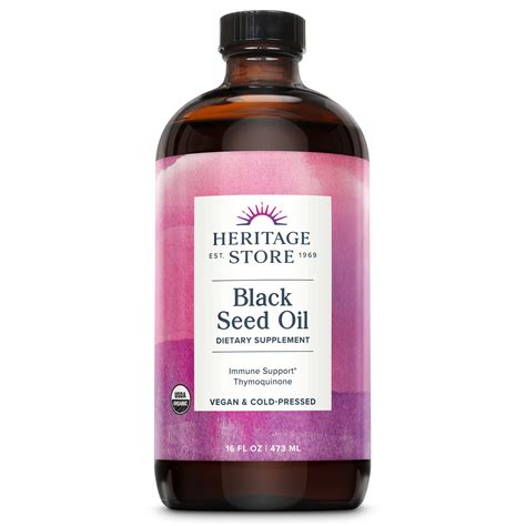 Buy Heritage Store Black Seed Oil Cold Pressed Nigella Sativa