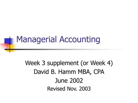 Ppt Managerial Accounting Powerpoint Presentation Free Download Id 432819