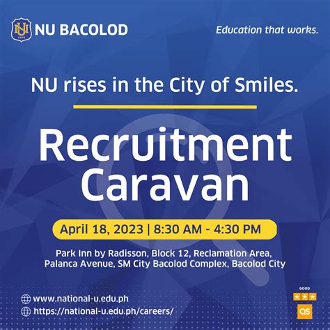 Nu Bacolod Recruitment Caravan National University