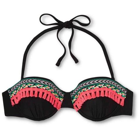 Women S Embellished Push Up Bandeau Bikini Top Xhilaration Target