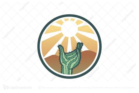 Desert Cactus Hand Logo