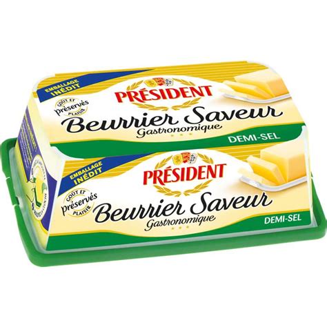 Beurre demi sel Beurrier saveur Président 225 g Frichti market