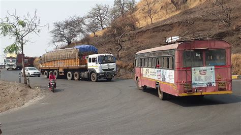 Lalpari Msrtc Bus Ghat Me Jate YouTube