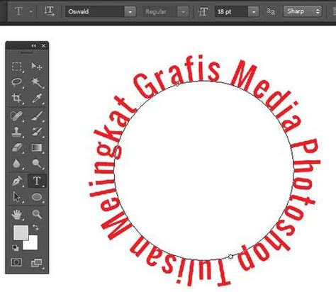 Cara Membuat Tulisan Melingkar Di Photoshop