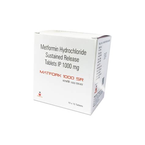 MATFORK 1000 SR Metformin Sustained Release Tablets 500 Mg Merdica