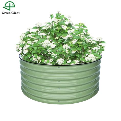 17tall Round Raised Garden Bed Outdoor Aluminum Zinc Galvanized