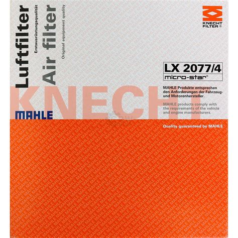 Mahle Knecht Set Filterpaket Luftfilter Lx Lfilter Ox D Ebay