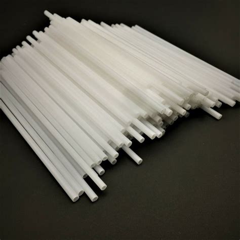 White Lollipop Sticks (5.5 inches long) White Straw Stick Candy Stick ...