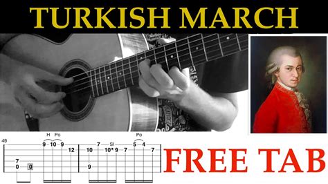 Turkish March Mozart Fingerstyle Guitar Tab And Cover Youtube