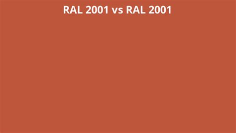 Ral 2001 Vs 2001 Ral Colour Chart Uk