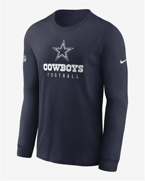 Nike Dri Fit Sideline Team Nfl Dallas Cowboys Mens Long Sleeve T