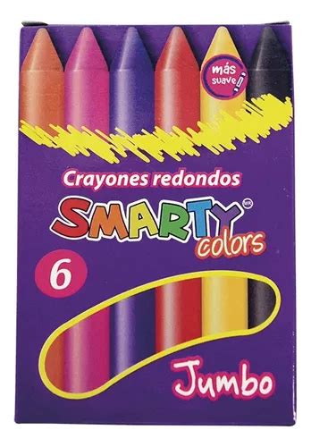 Crayones Jumbo Redondo Smarty Gruesas Colores Mercadolibre