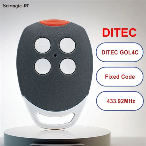 Remote Ditec Entrematic Gol4C With 4 Channels For Fixed Code 433MHz 433