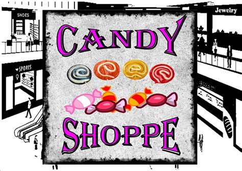 Sweet Shop Vintage Style Shop Sign The Rooshty Beach