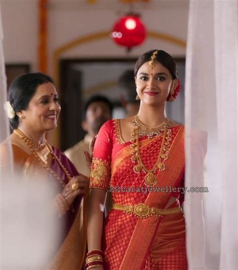 Keerthi Suresh in Antique Bridal Jewelry - Jewellery Designs