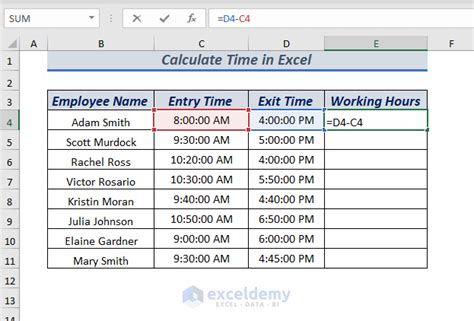 How To Calculate Time In Excel 17 Possible Ways ExcelDemy