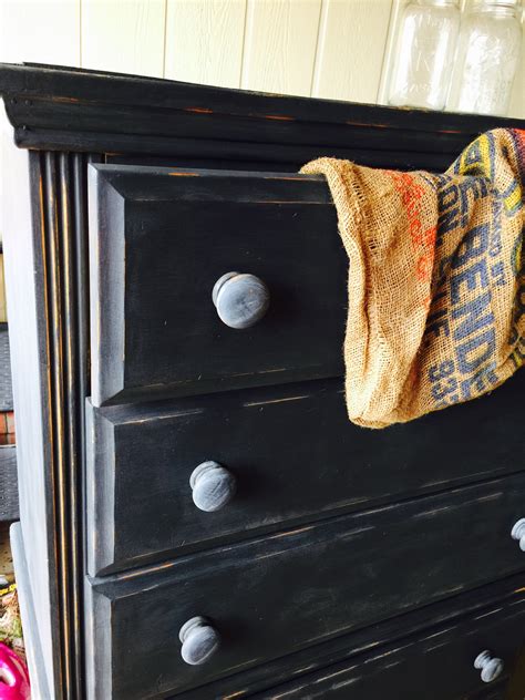 How to Antique Black Paint Furniture - Let's Paint Furniture!
