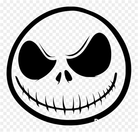 Doctor Who Clipart Jack Skellington - Jack Skellington Head Drawing, HD ...