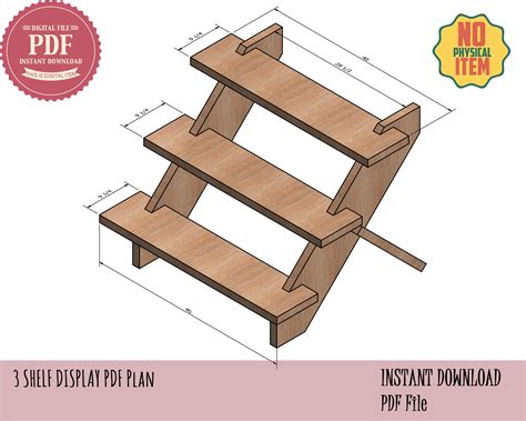 Craft Fair Display Stand Plans Cupcake Stand 3 Shelf Etsy Craft