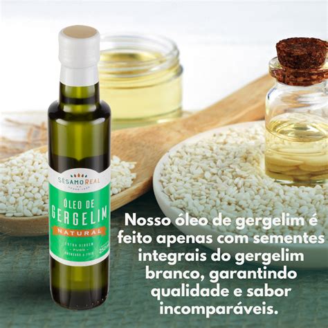 Óleo de Gergelim Natural 250ml Sésamo real