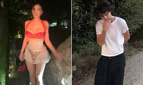 Kylie Jenner Posts Pink And Gold Bikini Photos Amid Timoth E Chalamet