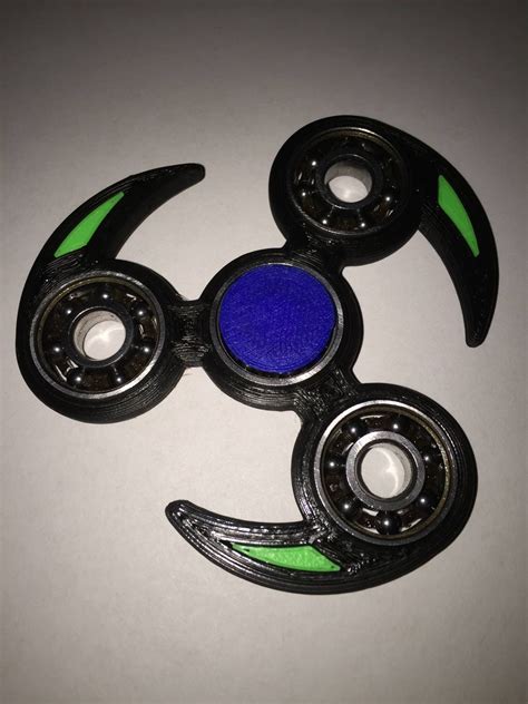 Fidget Spinner 3D Printed Super Fast Bearings EDC Spinning Etsy