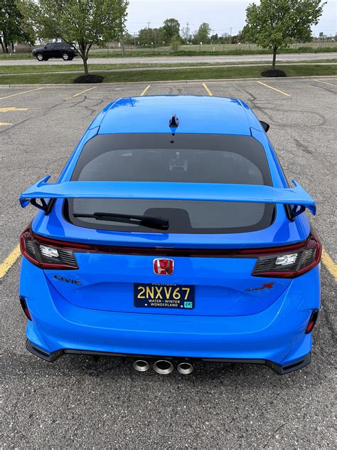 Fl Type R Spoiler Painted Boost Blue Page Civicxi Th Gen