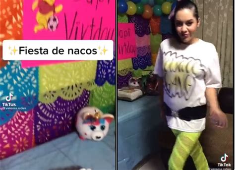 Cumplea Os Con Tem Tica De Nacos Se Vuelve Viral V Deo