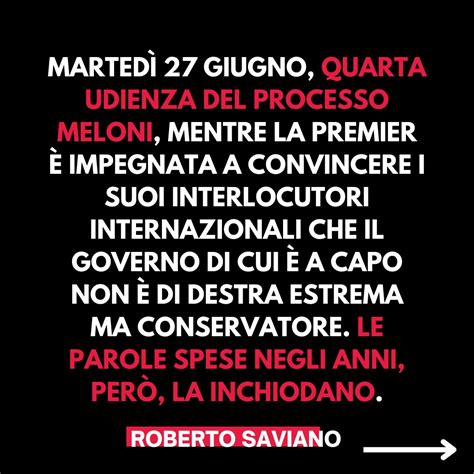 Roberto Saviano On Twitter Domani Giugno Alle Sar In