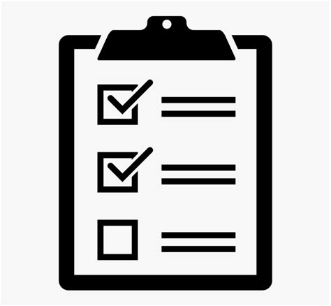 Checklist Logo Bw Checklist Png Transparent Png Kindpng