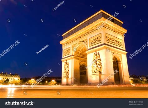 Arch Triumph Night Paris Stock Photo 20170702 Shutterstock