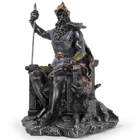 Odin Deus N Rdico Escultura Resina Est Tua Wotan Mitologia Elo