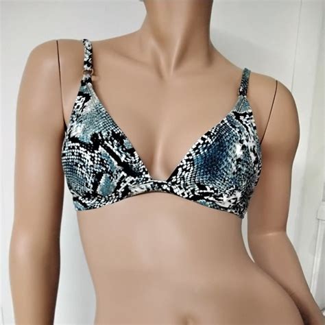 Shade Shore Swim Womens Triangle Bikini Top Shade Shore Blue