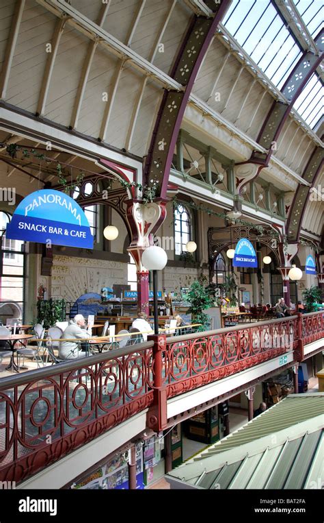 Indoor market, Derby Market Hall, Derby, Derbyshire, England, United ...