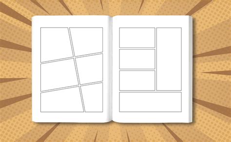 Amazon Blank Comic Book Different Templates Panel