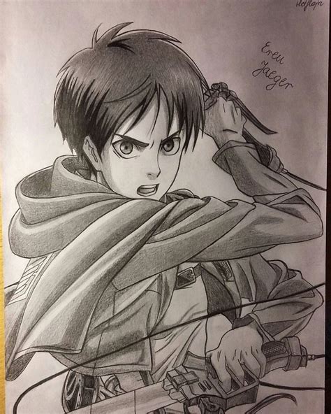 Eren Jaeger Shingeki No Kyojin Attack On Titan Drawn By Arteyata