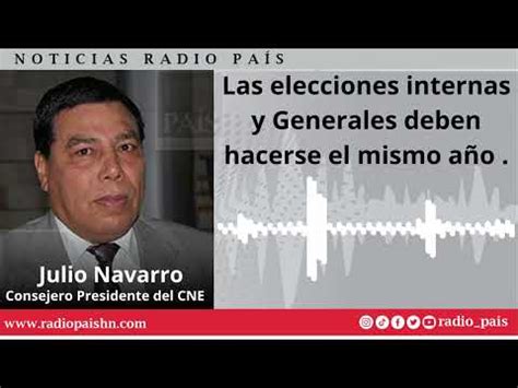 Para El Consejero Presidente Del Consejo Nacional Electoral CNE Julio